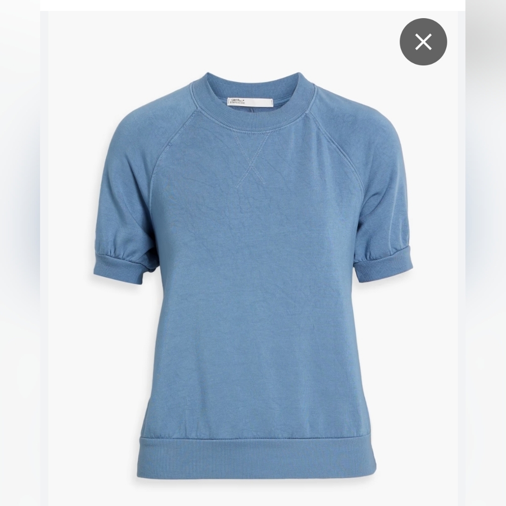 Stateside Softest Fleece Raglan Side Slit Sweatshirt in New Navy Size Small